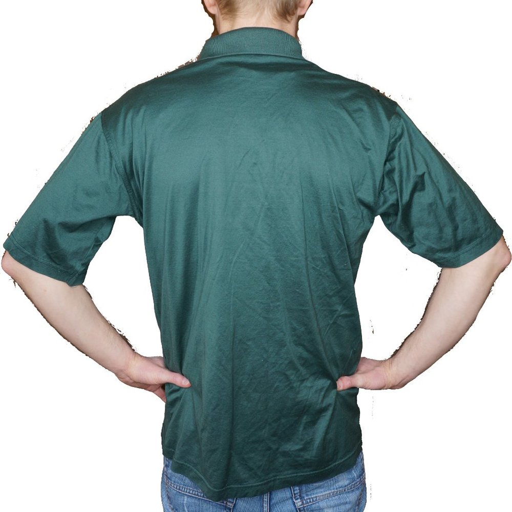 NICK PRICE Golf Shirt 100% Cotton Hunter Green Short Sleeves - Picture 2 of 5